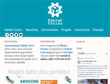 Tablet Screenshot of fablabtorino.org